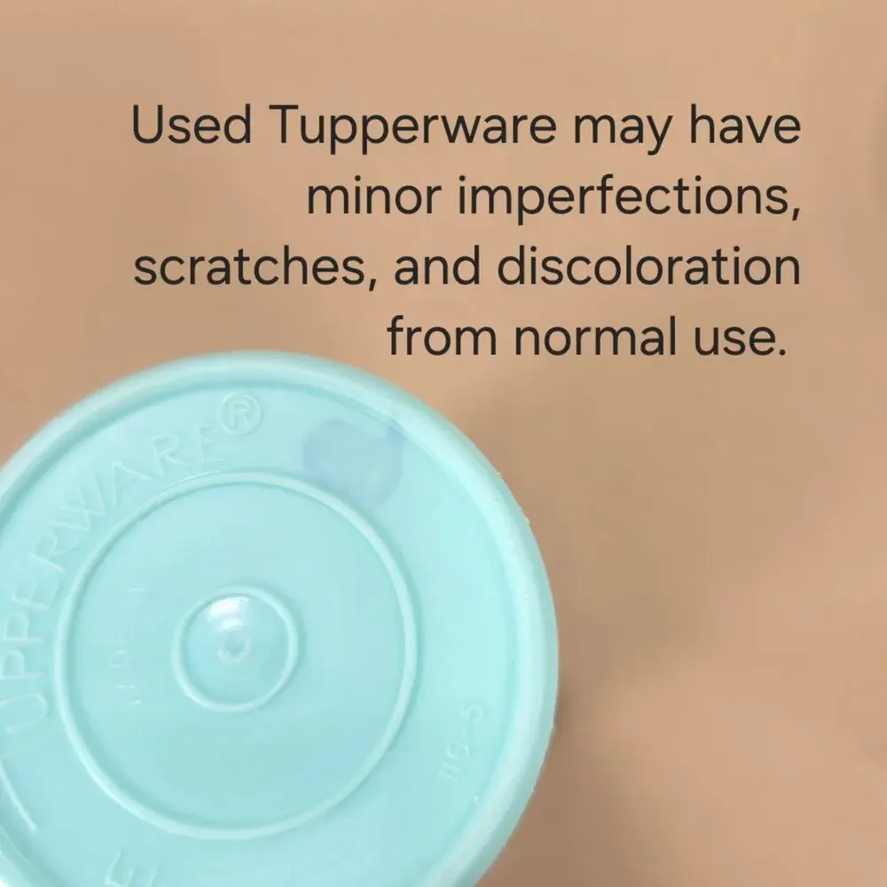 Tupperware Snackatizer Plates #2142 8 oz Tumblers #116 Blue Plastic #2015A Tray